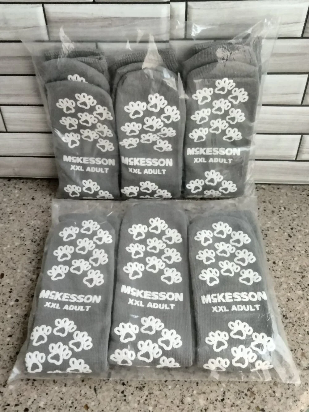 6 Pairs Unisex High Non-Skid Slipper Socks